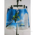 zwemshort voor heren met strandprint en zomerprint